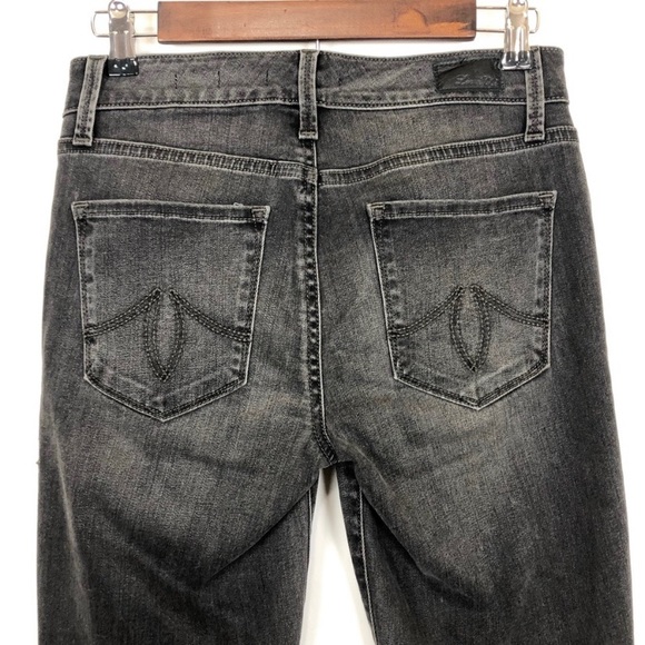 Anthropologie Level 99 Mid Rise Ankle Zip Jeans - Picture 6 of 8